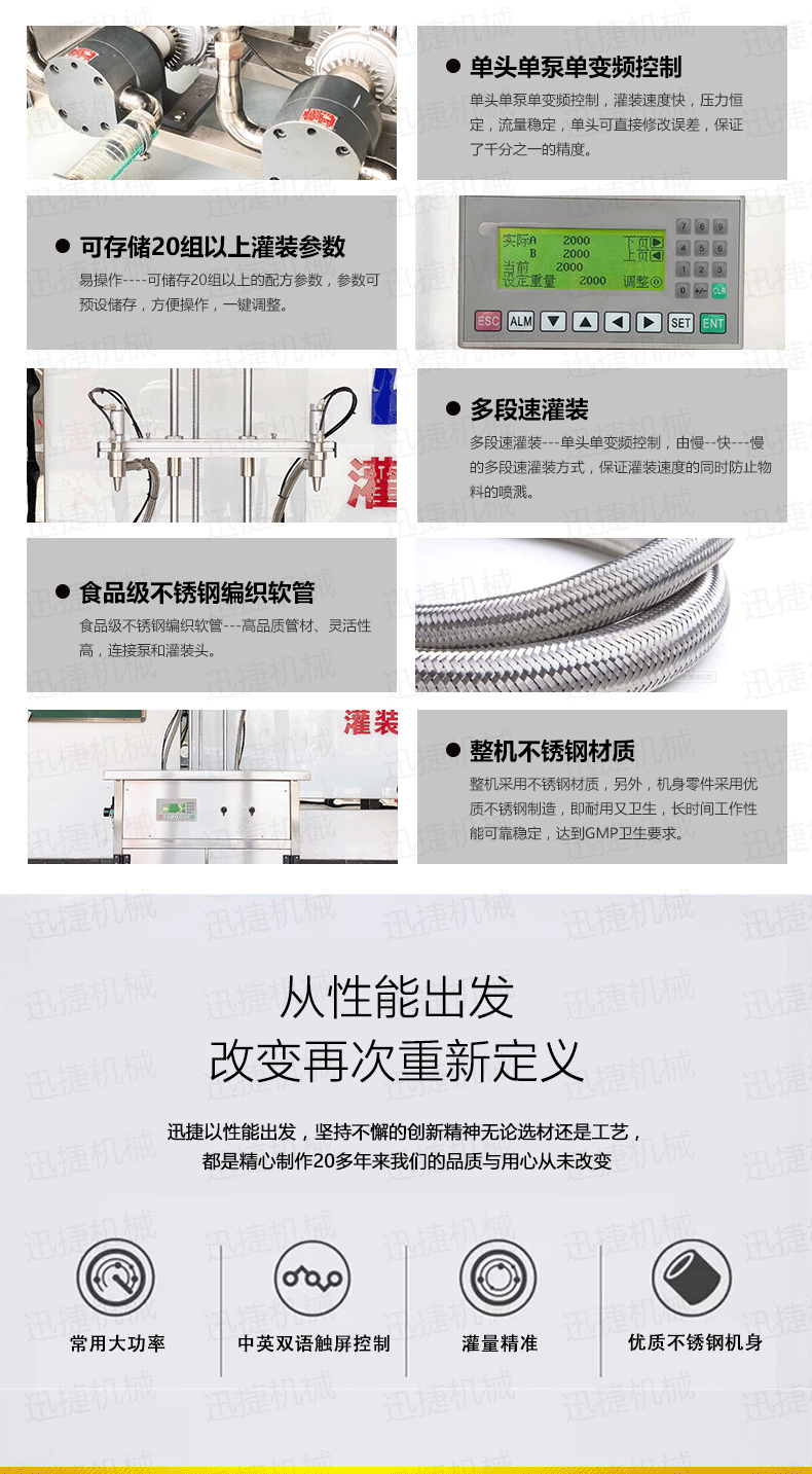 半自動電氣結(jié)合BSB雙頭食用油灌裝機